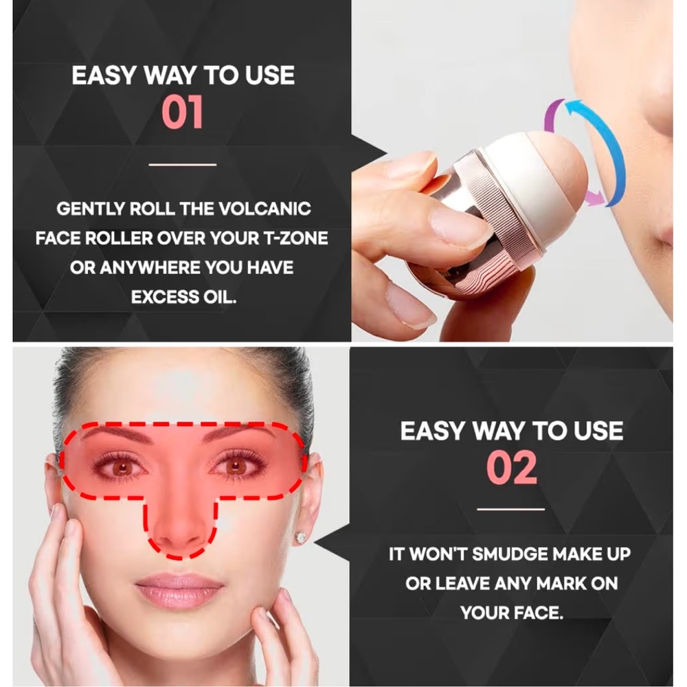 Korean Beauty Oil-Absorbing Volcanic Face Roller - Picture 6 of 8